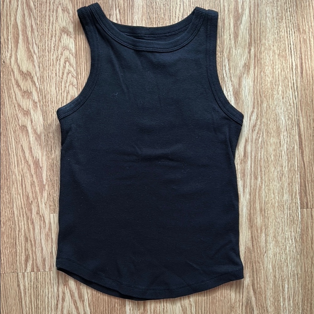 Simple black tank top